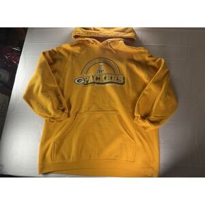 Vintage‎ Green Bay Packers Hoodie Mens XL Grey Baggy Boxy Y2K 90s Pullover